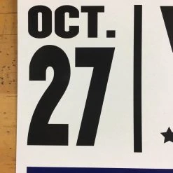 Bob Dylan - 2017 Geoff Gans Poster Chicago Wintrust Arena BLUE