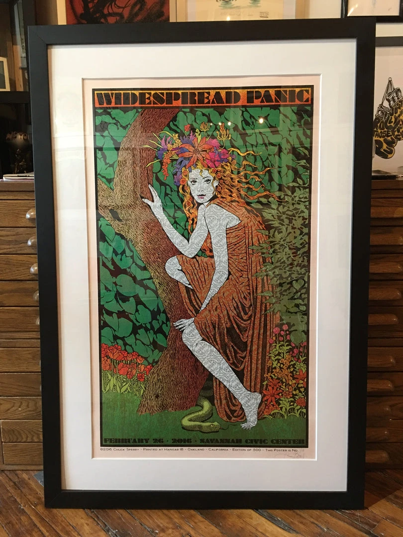 Widespread Panic - 2016 Chuck Sperry Poster Savannah Rose Shimmer #1 FRAMED 3 Widespread Panic - 2016 Chuck Sperry Poster Savannah Rose Shimmer #1 FRAMED