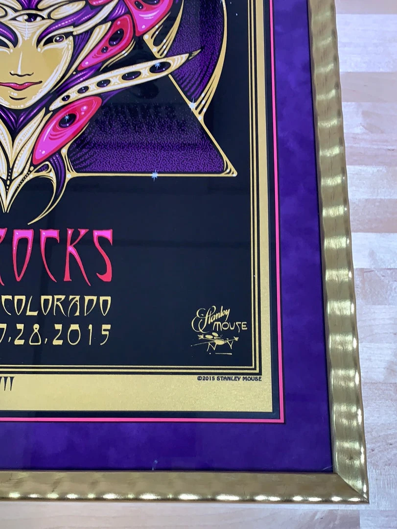 Widespread Panic - 2015 Jeff Wood Poster Red Rocks Morrison, CO FRAMED 6 Widespread Panic - 2015 Jeff Wood Poster Red Rocks Morrison, CO FRAMED