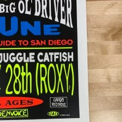 TAZ Gig Posters Drive Like Jehu - 1993 T.A.Z. Poster Los Angeles, CA Roxy 1st Ed