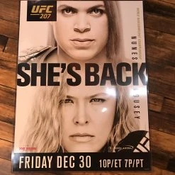 Sold Out Posters UFC 207 Poster Ronda Rousey Vs. Nunes T Mobile Arena PPV