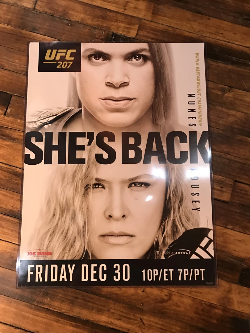 Sold Out Posters UFC 207 Poster Ronda Rousey Vs. Nunes T Mobile Arena PPV 4 Sold Out Posters UFC 207 Poster Ronda Rousey Vs. Nunes T Mobile Arena PPV