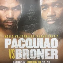 Sold Out Posters Boxing - 2019 Poster Pacquiao Vs Broner