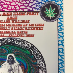 Gig Posters High Times Party - 2003 Brian Salvador Curley Poster Austin, TX 11 Gig Posters High Times Party - 2003 Brian Salvador Curley Poster Austin, TX