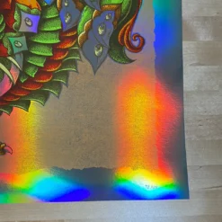 Dodo - 2021 BioWorkz Poster Dave Matthews Band FOIL Orange Foil Posters 12 Dodo - 2021 BioWorkz Poster Dave Matthews Band FOIL Orange Foil Posters