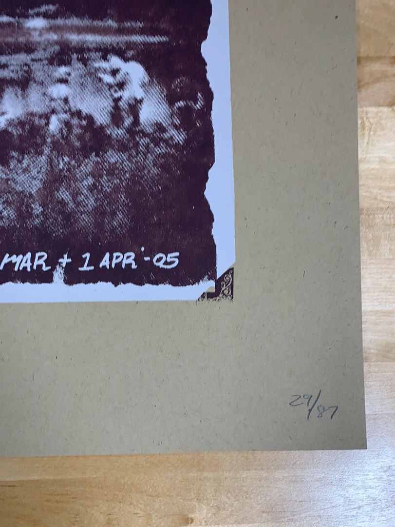 Colorado Yonder Mountain String Band - 2005 Table 2 Press Poster Boulder, CO Theater 7 Colorado Yonder Mountain String Band - 2005 Table 2 Press Poster Boulder, CO Theater