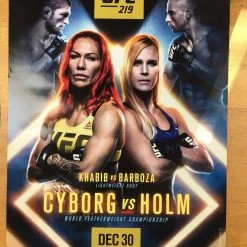 Sold Out Posters UFC 219 - Cyborg Vs Holm Poster MMA Ultimate Fighting Print