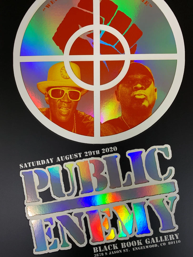 Colorado Public Enemy Variant - 2020 Emek Poster Foil With Date The Terrordome GID, CO 3 Colorado Public Enemy Variant - 2020 Emek Poster Foil With Date The Terrordome GID, CO