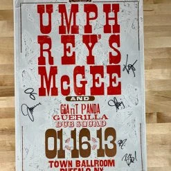 Mohawk Press Umphrey's McGee - 2013 Poster Buffalo, NY Band Signed 47/215
