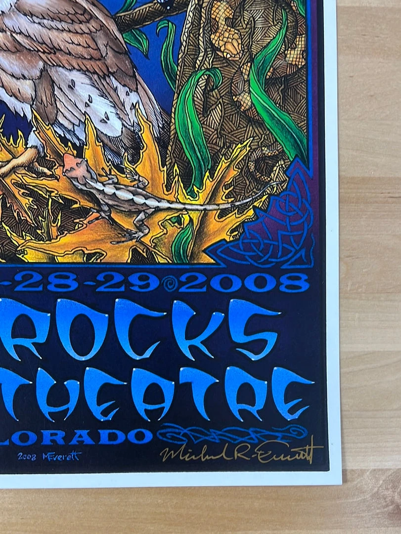 Widespread Panic - 2008 Michael Everett Poster Red Rocks, Morrison, CO 7 Widespread Panic - 2008 Michael Everett Poster Red Rocks, Morrison, CO