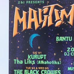 The Artworks Gig Posters MHP 128 September - 2001 Poster Maritime Hall San Fran 1st