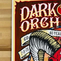 Sold Out Posters Colorado Dark Star Orchestra - 2018 Poster Autographed Red Rocks Morrison, CO