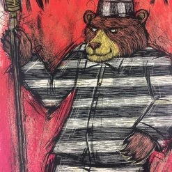 Nathaniel Rateliff And The Night Sweats - 2015 Dan Grzeca Poster Chicago, IL Par