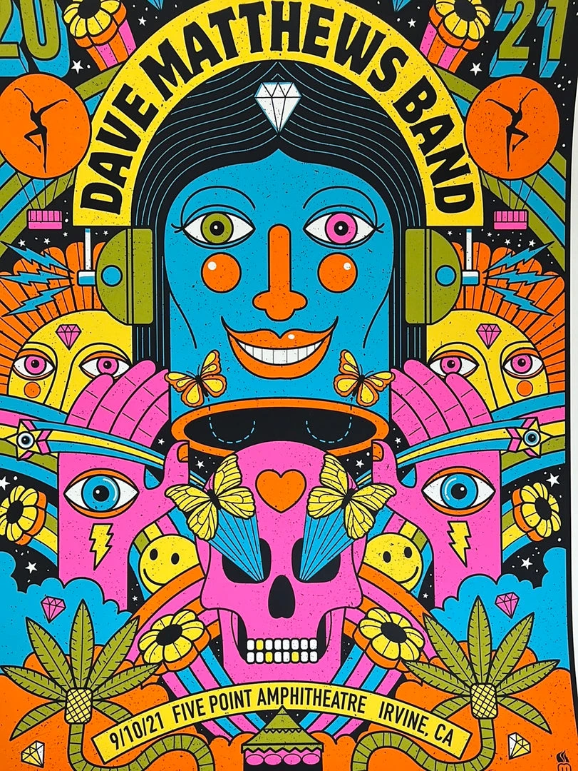 Methane Studios Dave Matthews Band - 2021 Methane Poster Irvine, CA 3 Methane Studios Dave Matthews Band - 2021 Methane Poster Irvine, CA