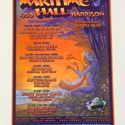 Sold Out Posters MHP 37 Maritime Hall - 1997 Poster September Wailers, Exodus San Fran 1st Gig Posters