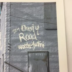 Woody Guthrie My Dusty Road - 2009 Dan MacAdam Crosshair Poster Art Print Gig Posters