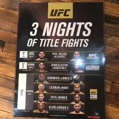 Sold Out Posters UFC 200 Poster Lesnar Vs. Hunt, Aldo, Edgar, Jones, Tate, Nunes Cormier