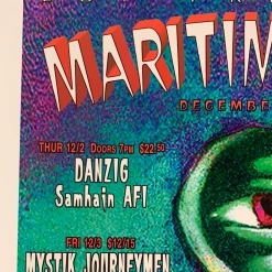 The Artworks MHP 81 Danzig - 1999 Poster Maritime Hall San Fran 1st Gig Posters 10 The Artworks MHP 81 Danzig - 1999 Poster Maritime Hall San Fran 1st Gig Posters