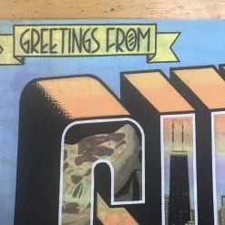Greetings From Chicago - Fug Screen FugScreens Studios Poster Logan Square Mural