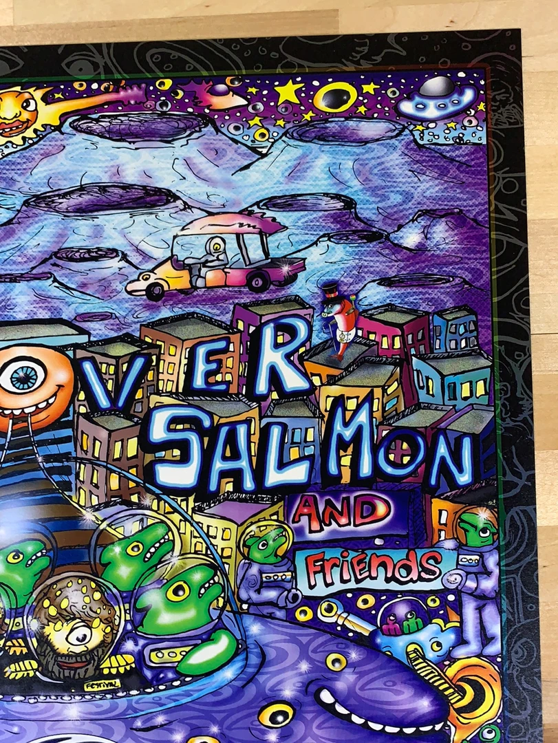 Colorado Leftover Salmon & Friends - 2009 Scramble Campbell Rizzi Poster Denver, CO Ogden Theatre 6 Colorado Leftover Salmon & Friends - 2009 Scramble Campbell Rizzi Poster Denver, CO Ogden Theatre