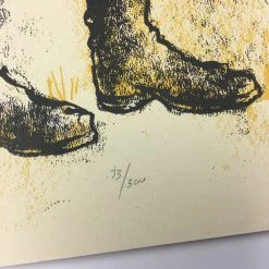 Land Of Lincoln - 2015 Dan Grzeca Poster Art Print Yellow