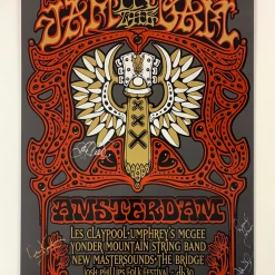 Jam In The Dam - 2010 Jeff Wood Poster Amsterdam, NED Melkweg Band Signed Gig Posters