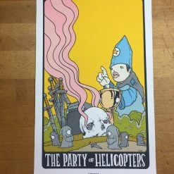 Gig Posters The Party Of Helicopters - Mike Budai Poster Cleveland, OH Happy Dog