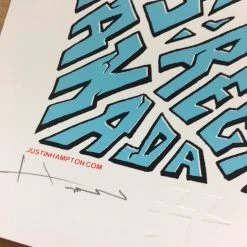 Queens Of The Stone Age - 2008 Justin Hampton Poster Regina, CAN Conexus Art Cen