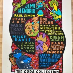 Art Prints The Coda Collection - 2021 Jay Ryan Poster Pearl Jam, Billy Strings, Hendrix 9 Art Prints The Coda Collection - 2021 Jay Ryan Poster Pearl Jam, Billy Strings, Hendrix