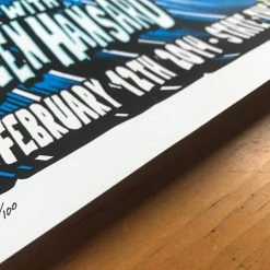 Eddie Vedder - 2014 Brandon Heart Poster Sydney, Australia State Theatre S/N Gig Posters