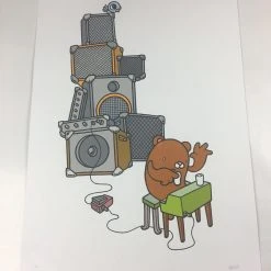 Untitled (Amps) - 2008 Mike Budai Poster Art Print Art Prints