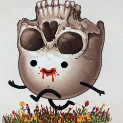 Steve - 2017 Mike Mitchell Skull Poster Print Mikeland