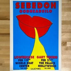 Sebadoh - 1995 Matt Getz Poster San Diego, Hollywood, CA 9 Sebadoh - 1995 Matt Getz Poster San Diego, Hollywood, CA
