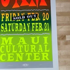 TAZ Gig Posters Pearl Jam - 1998 T.A.Z. Poster Maui, HI Cultural Center Variant 12 TAZ Gig Posters Pearl Jam - 1998 T.A.Z. Poster Maui, HI Cultural Center Variant