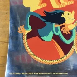 Art Prints Popeye The Sailor Meets Sindbad The Sailor - 2014 Tom Whalen Poster Foil Green V 14 Art Prints Popeye The Sailor Meets Sindbad The Sailor - 2014 Tom Whalen Poster Foil Green V