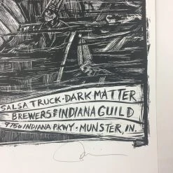 Dark Lord Day - 2015 Dan Grzeca Poster Munster, IN Three Floyds Brewery Variant Gig Posters