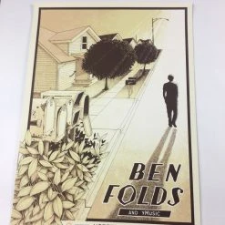 Ben Folds - 2015 Justin Santora Poster Chicago, IL Park West