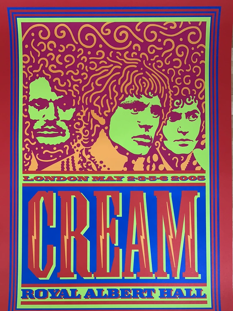 Eric Clapton Cream - 2005 John Van Hamersveld Poster London AE 19x27.5 3 Eric Clapton Cream - 2005 John Van Hamersveld Poster London AE 19x27.5
