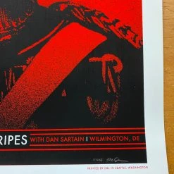 The White Stripes - 2007 Rob Jones Poster Wilmington, DE Grand Opera House Jack White