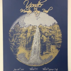 Colorado Yonder Mountain String Band - 2010 Brian Langeliers Poster Telluride, CO