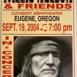 Willie Nelson - 2004 Franks Brothers 9/19 Poster Eugene, Oregon