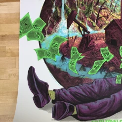 Colorado Pearl Jam - 2020 Zeb Love Poster Denver, CO Pepsi Center