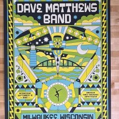 Dave Matthews Band - 2021 The Half And Half Poster Milwaukee, WI AP Gig Posters 9 Dave Matthews Band - 2021 The Half And Half Poster Milwaukee, WI AP Gig Posters