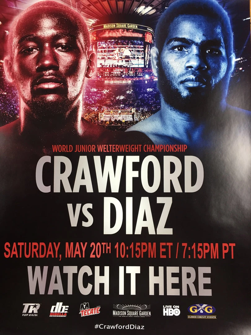 Sold Out Posters Boxing - 2017 Crawford Vs Diaz World Junior Welterweight Championship Poster 3 Sold Out Posters Boxing - 2017 Crawford Vs Diaz World Junior Welterweight Championship Poster