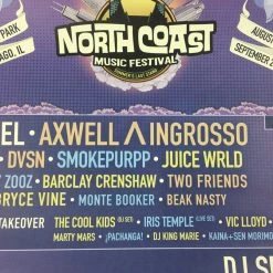Sold Out Posters North Coast Music Festival - 2018 Poster Chicago, IL Union Park