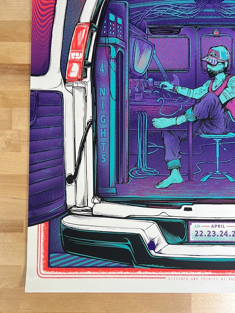 Half Hazzard Press Colorado Lotus - 2021 Half Hazard Poster Red Rocks, Morrison, CO 8 Half Hazzard Press Colorado Lotus - 2021 Half Hazard Poster Red Rocks, Morrison, CO