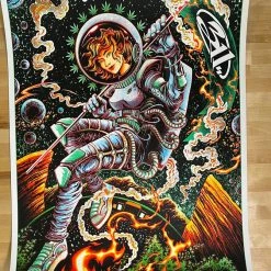 311 - 1996 Miles Tsang Poster Red Rocks Morrison, CO GREEN
