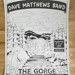 Dave Matthews Band - 2020 Jamison Grace Coloring Poster Quincy, WA Gig Posters 9 Dave Matthews Band - 2020 Jamison Grace Coloring Poster Quincy, WA Gig Posters