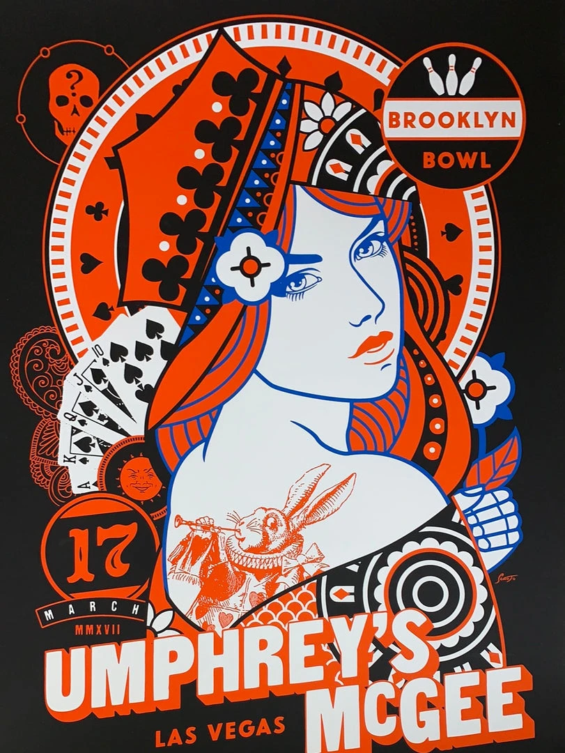 Gig Posters Umphrey's McGee - 2017 Scrojo Poster Las Vegas, NV Brooklyn Bowl 3 Gig Posters Umphrey's McGee - 2017 Scrojo Poster Las Vegas, NV Brooklyn Bowl