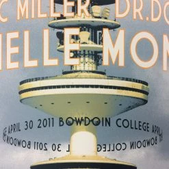 Janelle Monae - 2011 Dan MacAdam Crosshair Poster Brunswick, ME Bowdoin College